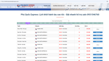 Top Website Đặt Vé Tàu Phú Quốc Giá Tốt Nhất 2026